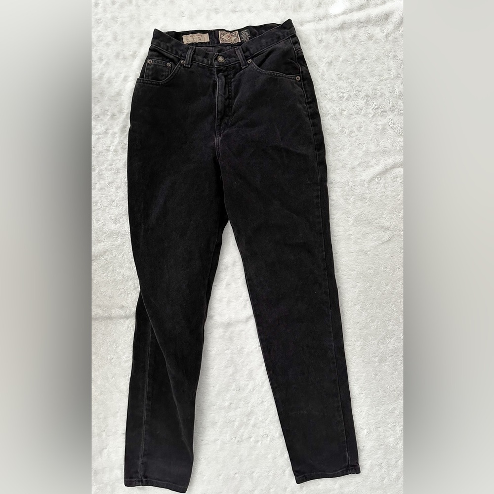 Vintage Black High Rise Women Jeans
